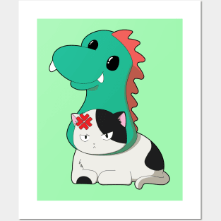 The Dino Cat Posters and Art